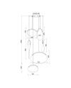 OASIS * LAMPARA LED 80W ORO - 6L - DIMABLE TRIAC